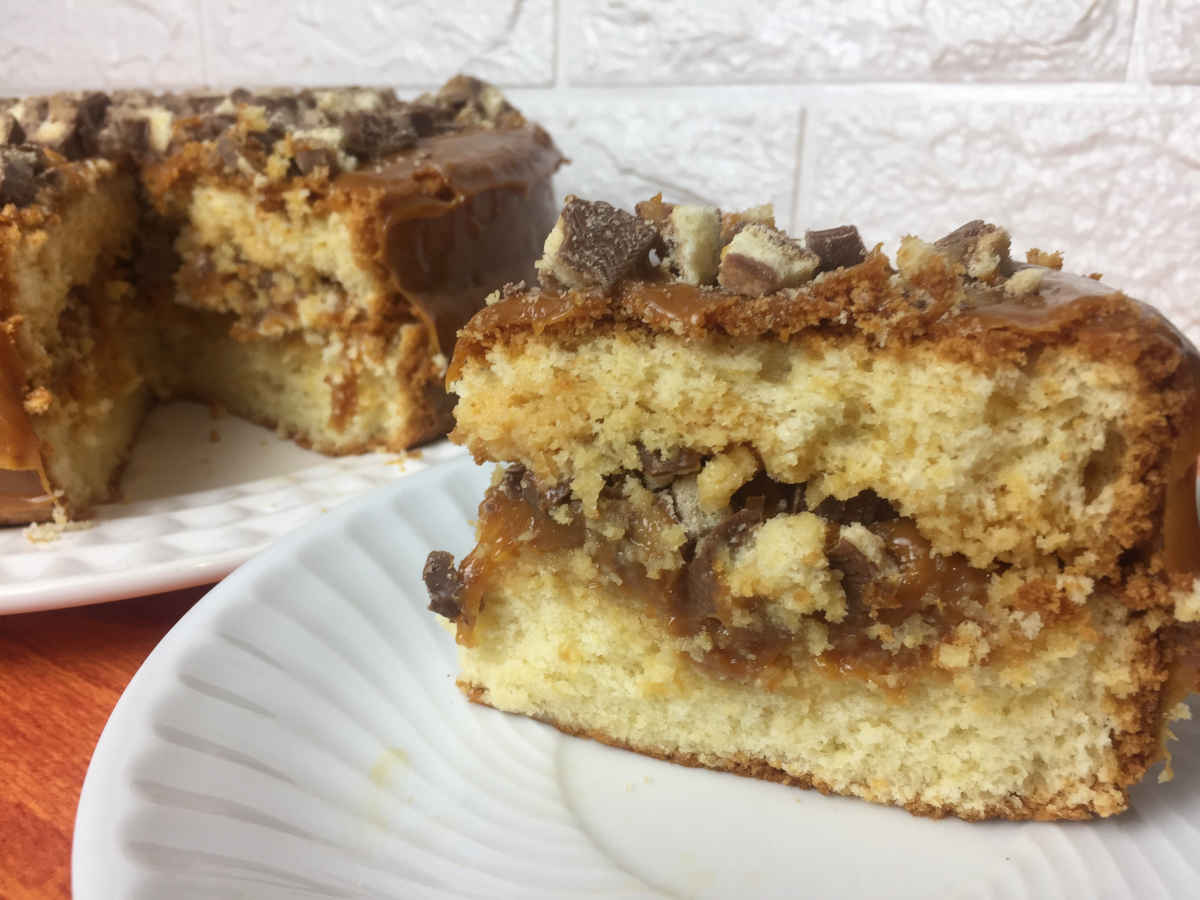 receita de bolo twix - receitas da catarina
